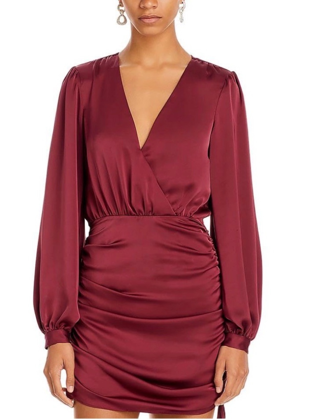 Ramy Brook Womens Foxy Ruched Short Mini Dress size 8